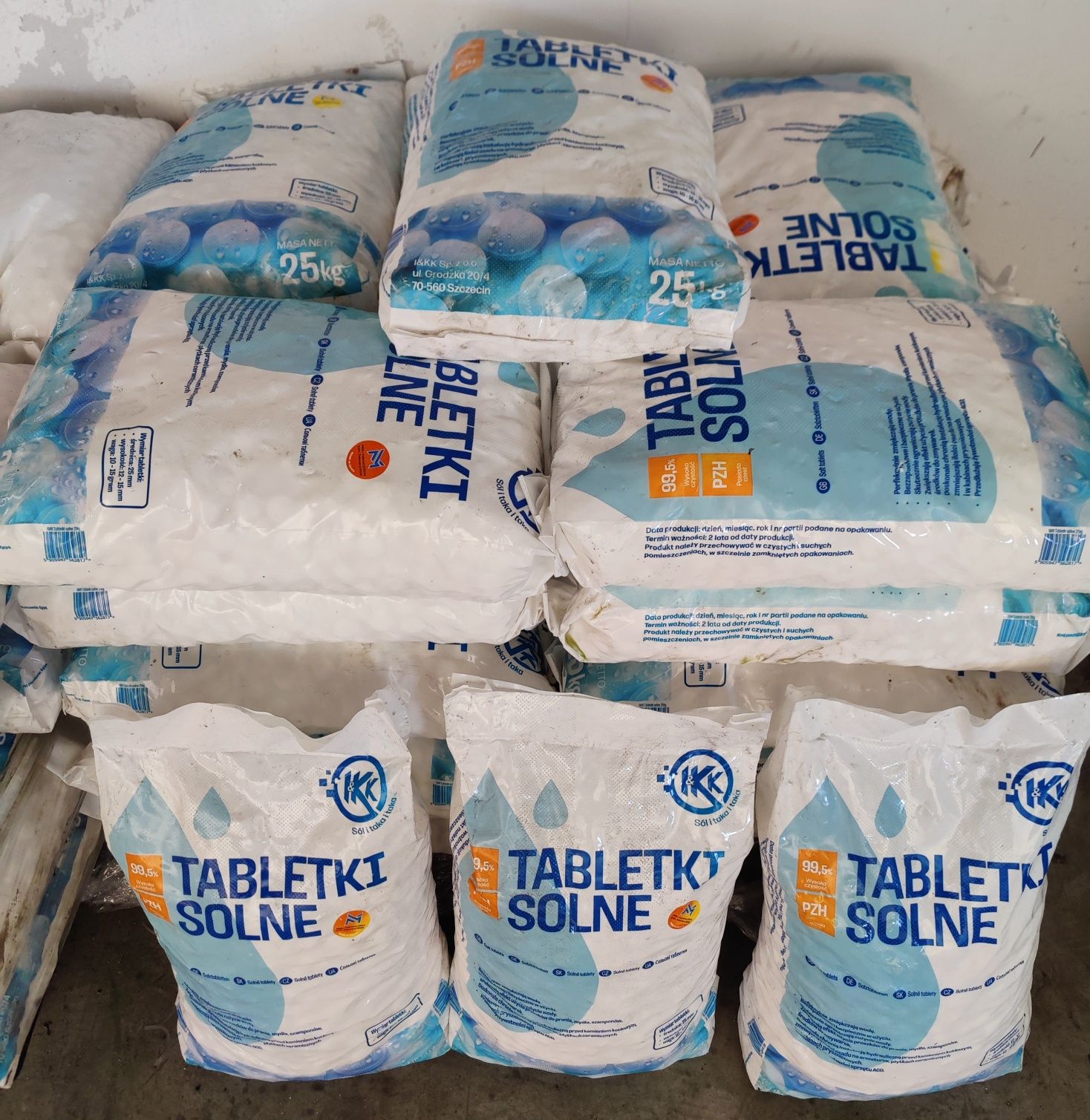 Tabletki solne 25kg sól do zmiekczacza uzdatniacza transport