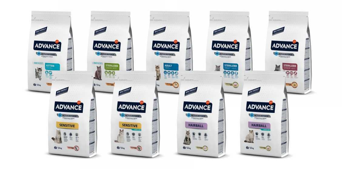 Advance Gato, Cat, Kitten, Sterilised, Hairball, Sensitive