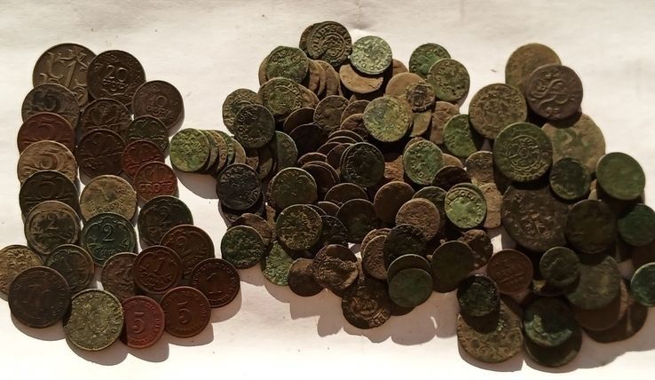 Великий лот старовинних монет 200+шт