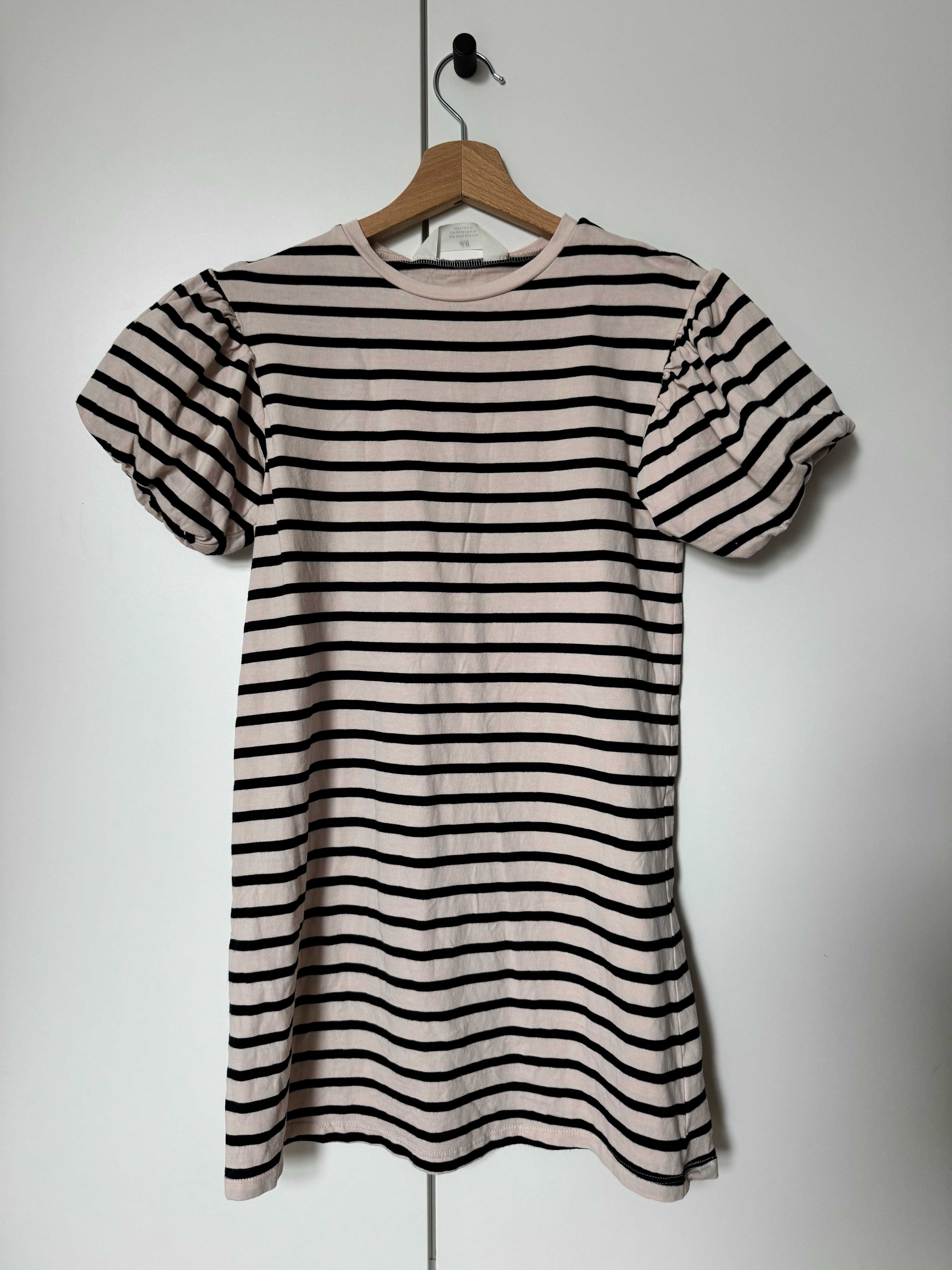 H&M Sukienka w stylu marynarskim – rozmiar 134, założona raz