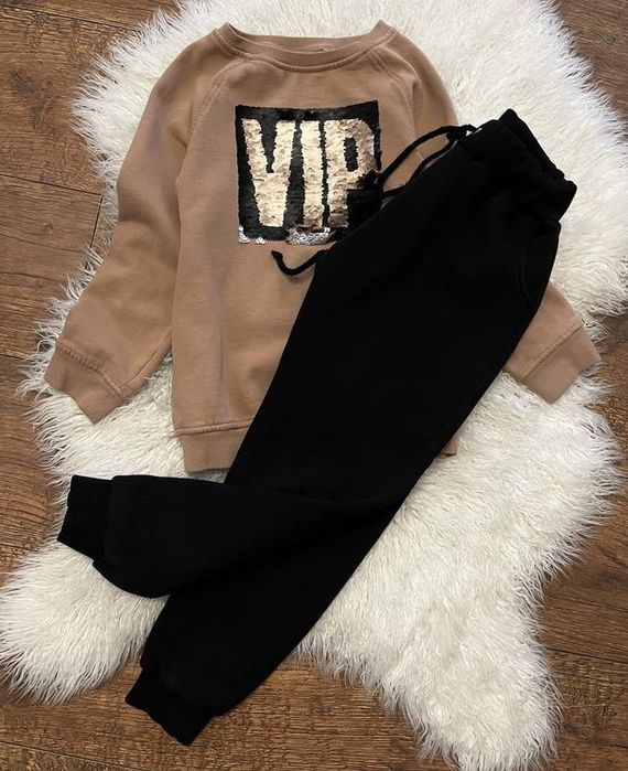 Детский костюм тёплый свитшот штаны стиль zara