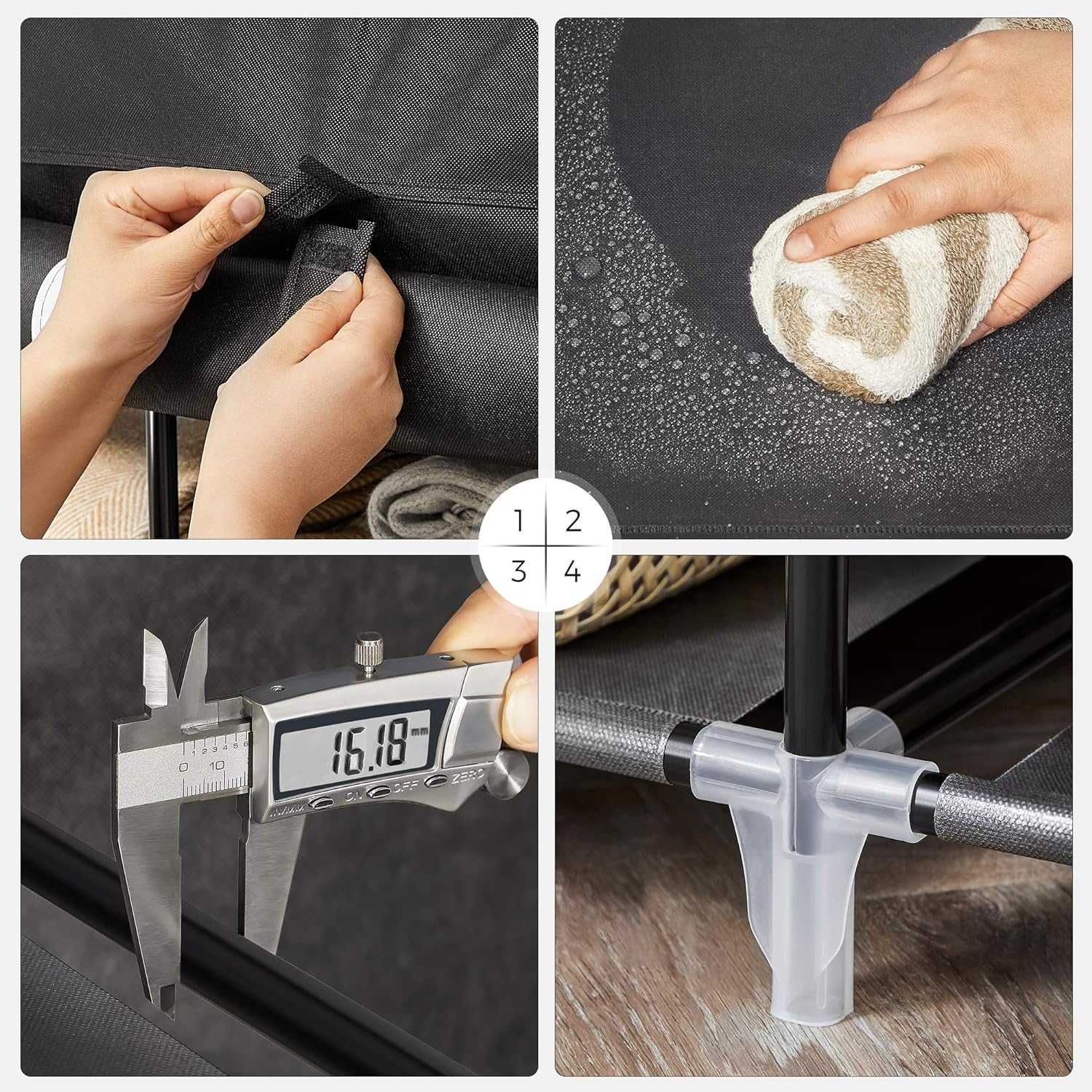 Armário portátil em tecido removível 175x 150x 45 cm NOVO ENVIO GRÁTIS