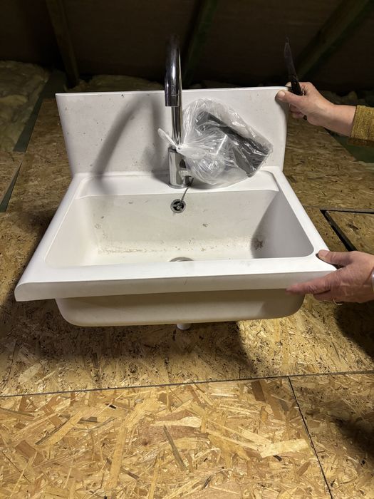 Umywalka, zlewozmywak plastikowy techniczny