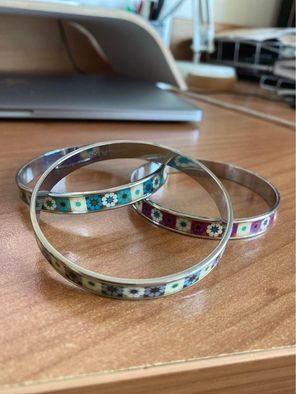 Conjunto 3 Pulseiras Bimba Y Lola em metal