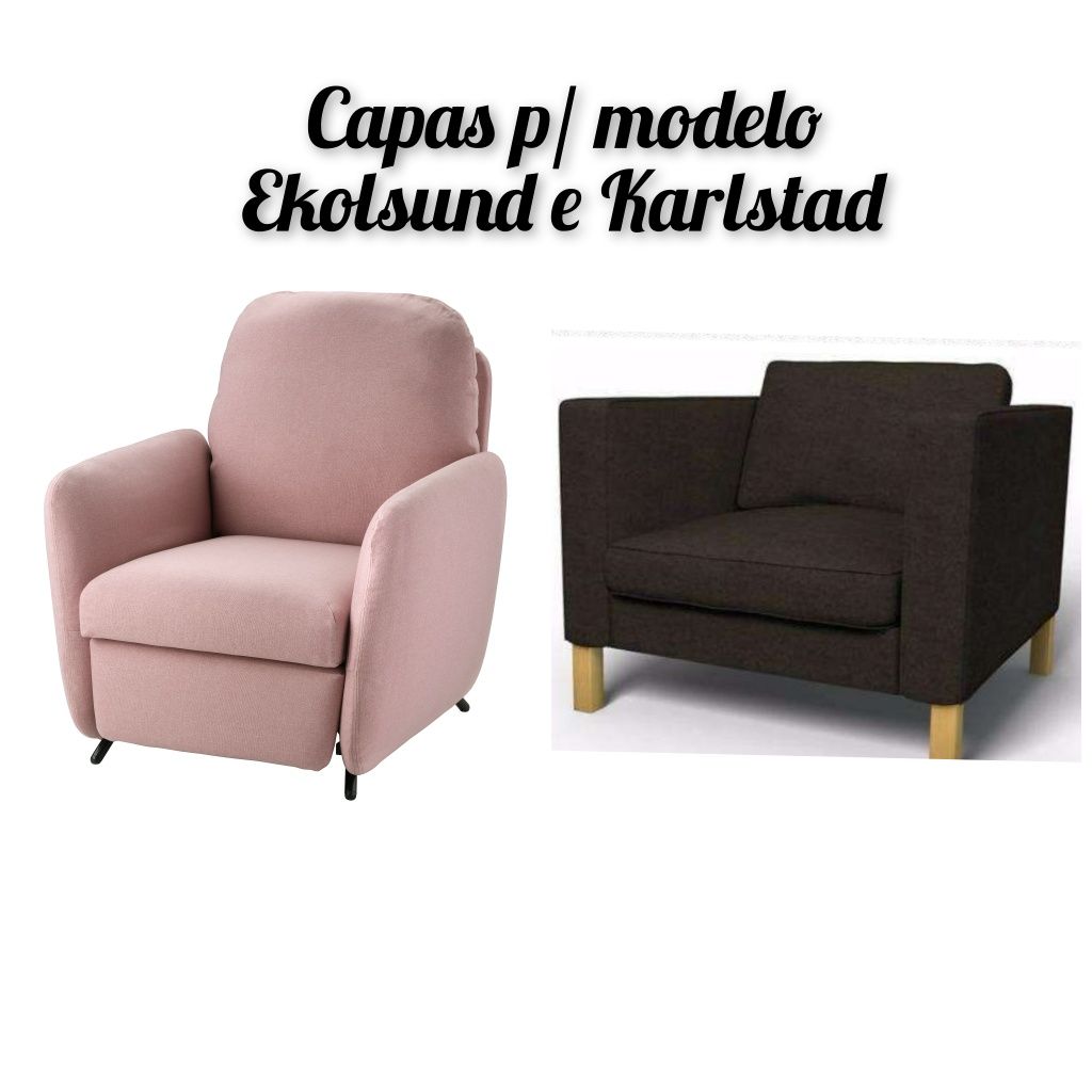 CAPA sofá IKEA karlstad individual poltrona ekolsund