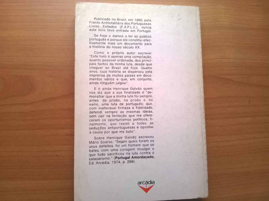 Da Minha Luta Contra o Salazarismo e o Comunismo - Henrique Galvão