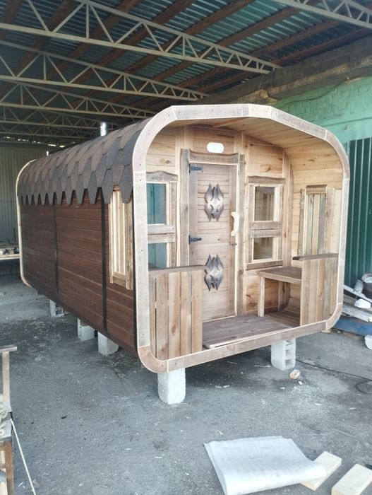 Баня бочка дерев'яна