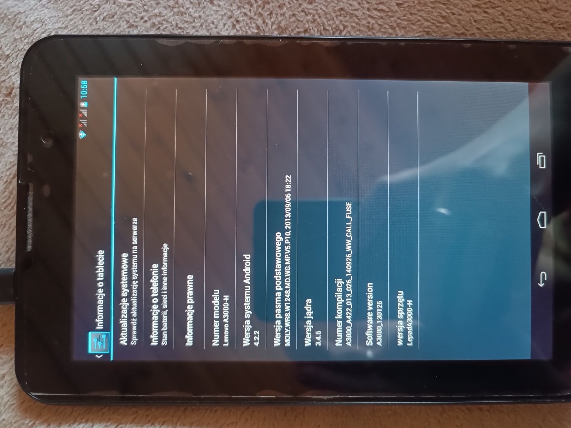 Tablet lenovo A3000-H