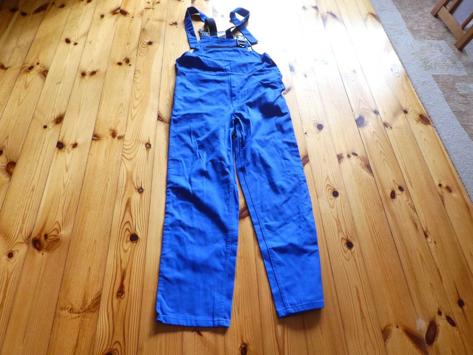 Spodnie robocze niebieskie, ogrodniczki M
