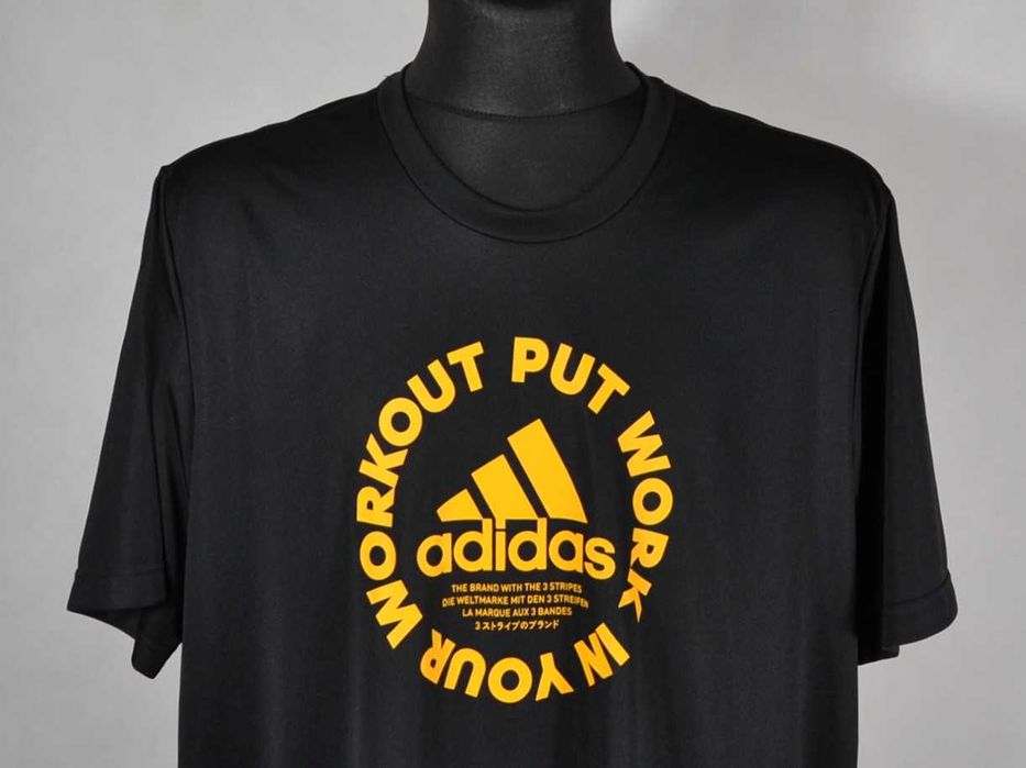 ADIDAS Emblem Primeblue Koszulka Męska 2XL Oryginał Super Stan Bawełna