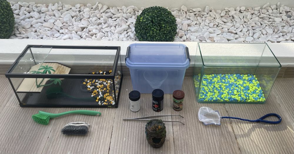 Aquário 20litros + Terrário 10litros + (Extras de Oferta)