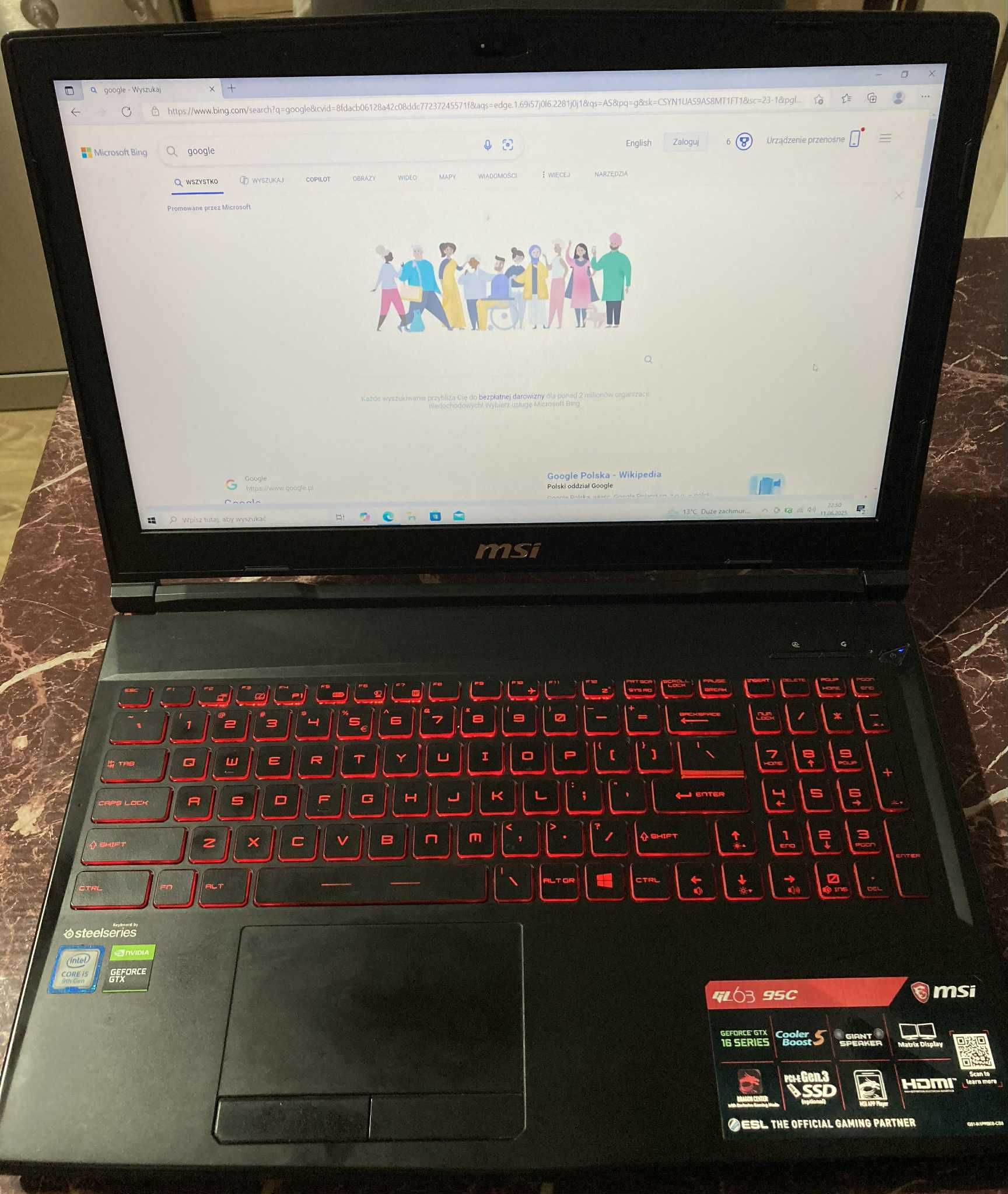 Laptop MSI GL 63 95C