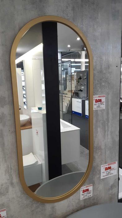 Lustro w złotej ramie MOLLY GOLD 50x110cm