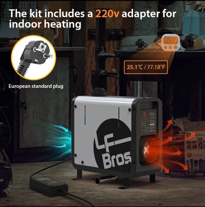 дизельний обігрівач LFBros 5kWt. Webasto, вебасто.