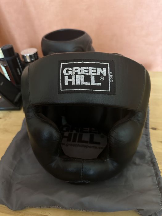 Шолом боксерський GREEN HILL "SUPER" кожаний