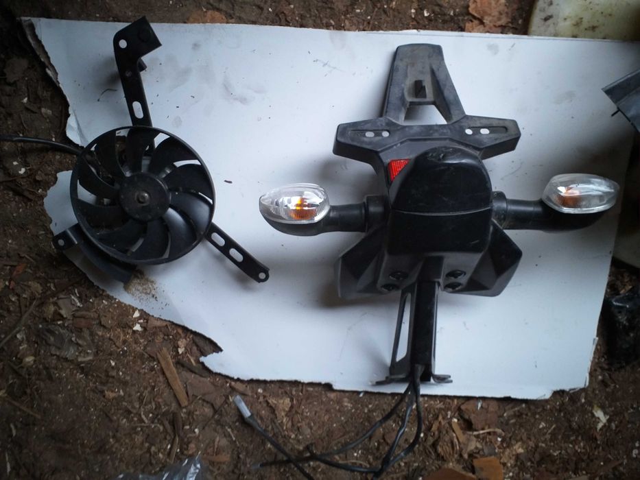 Yamaha mt07 rama z dokumentami 14r dźwignia wentylator set tracer kart