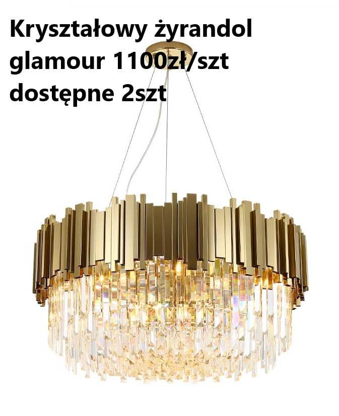 Lampa sufitowa Glamour kryształ