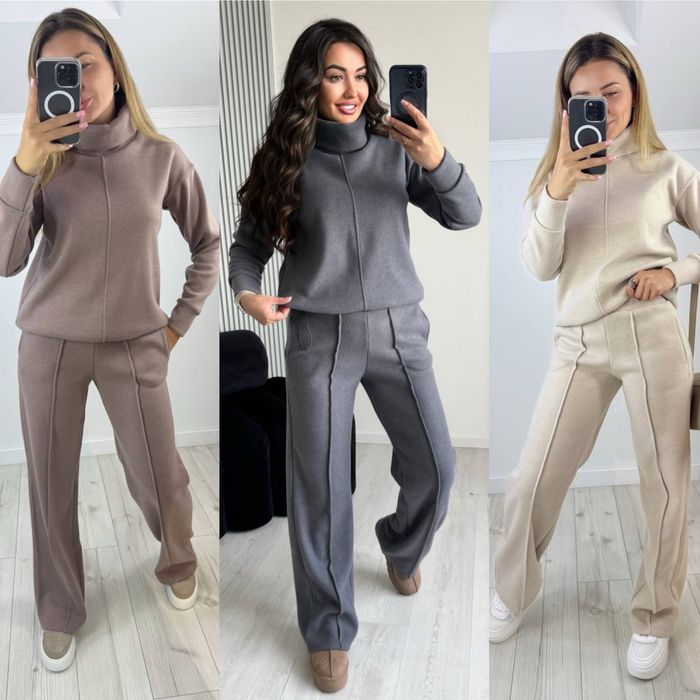 Женский теплый костюм ангора 42-52 графит,шоколад,беж Жіночий костюм