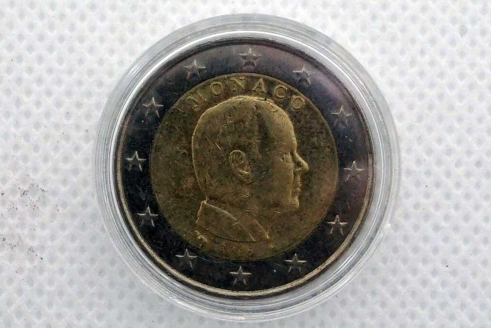 4 Moedas de 2 euros - Mónaco - Anos diferentes
