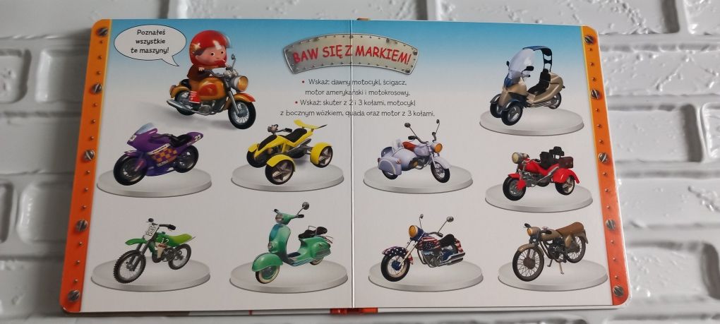 Książka Poznaj motory z Markiem seria Mały chłopiec