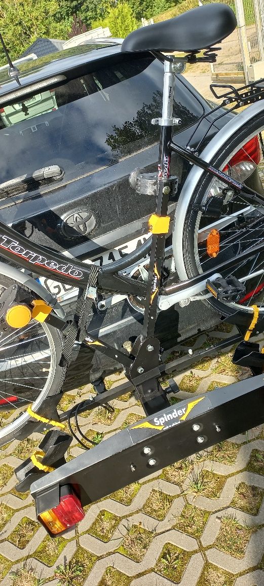 Bagażnik rowerowy uchylany SPINDER na hak na 2-rowery