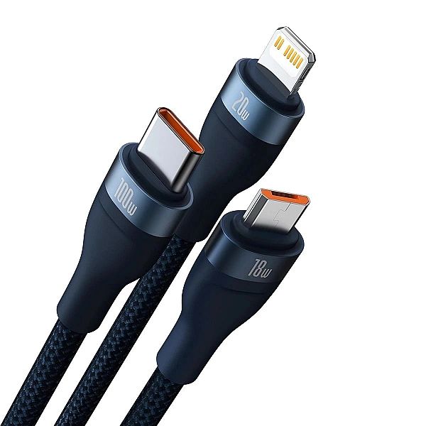 Baseus Flash Series II kabel USB Typ C / USB Typ A - USB Typ C / Light