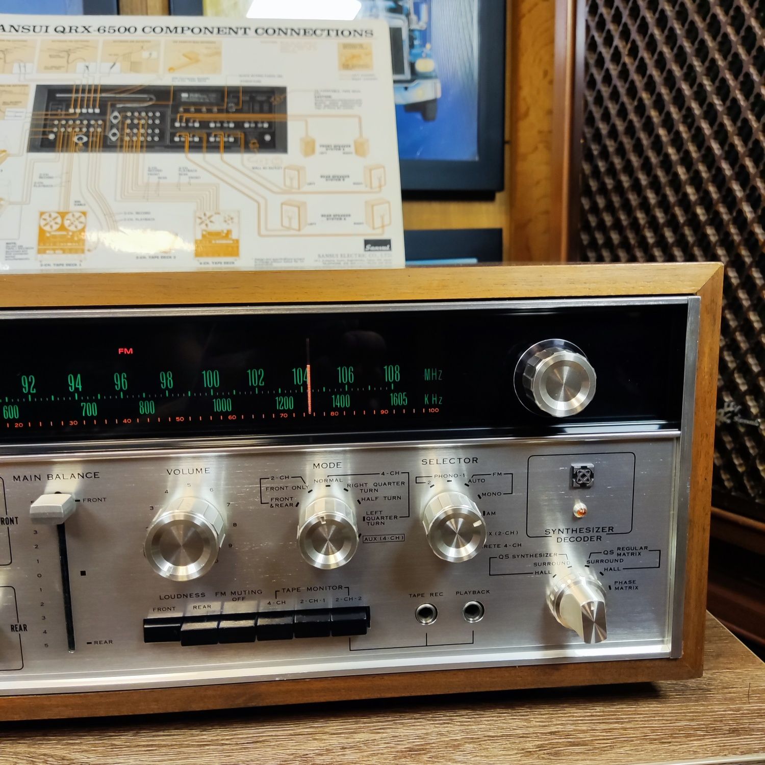 Amplituner Sansui QS 4-channel receiver QRX-6500 QRX 6500 Vintage