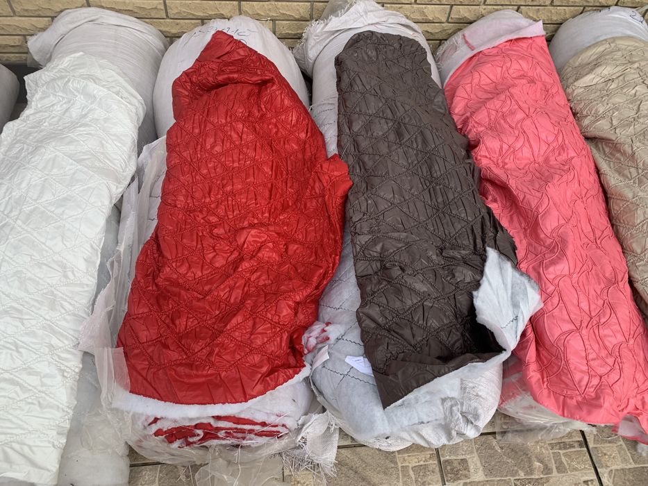 Ткань опт / плащёвка стёганная на силиконе - от 5 м