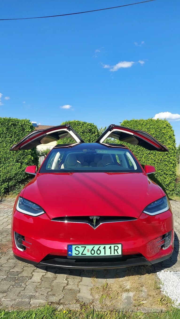 Tesla Model X DOŻYWOTNIE DARMOWE ładowanie na pojazd X90D, CCS, Europa Po serwisie !