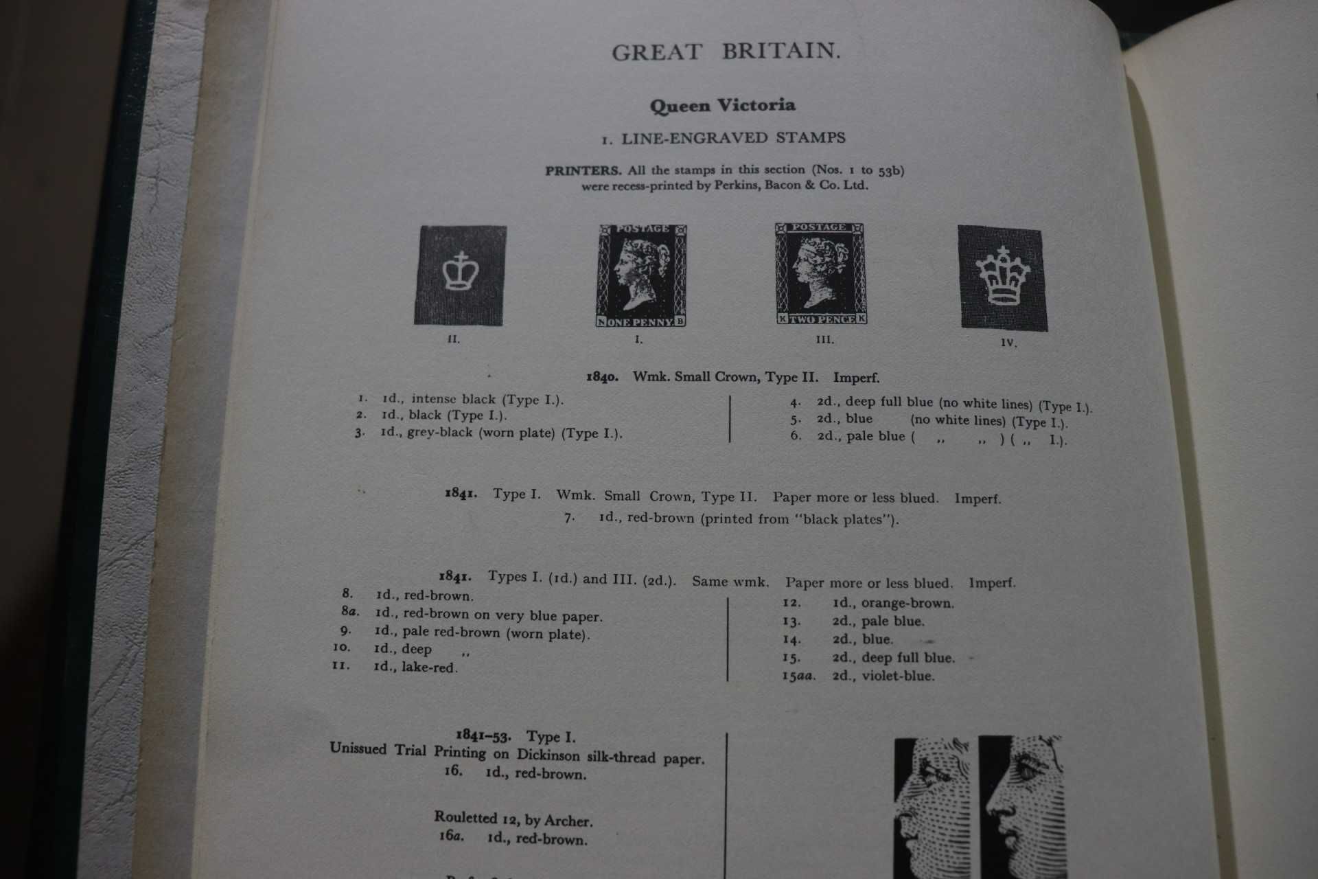 Valiosa coleção de selos da Inglaterra com muitos clássicos, em álbum