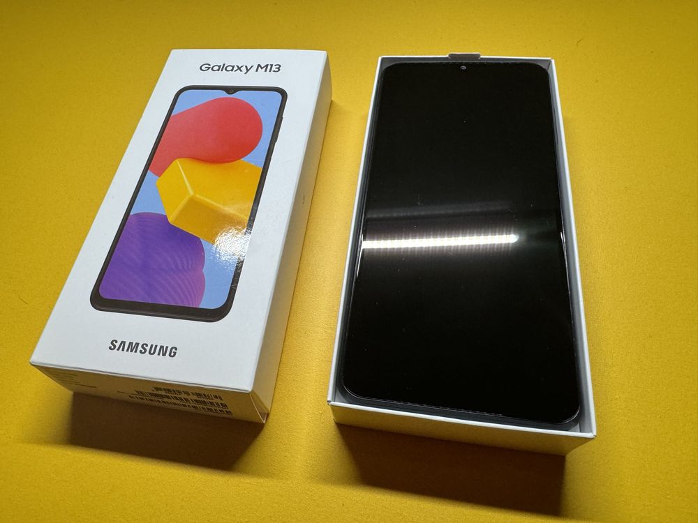 Samsung M13 64gb dual sim na gwarancji nieużywany + ładowarka Samsung