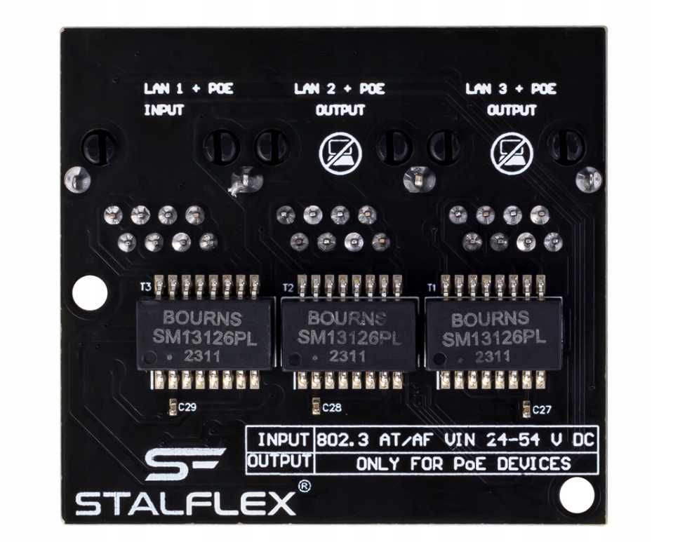 Switch PoE FlexNet 3 Portowy PoE 10/100 extender sygnału