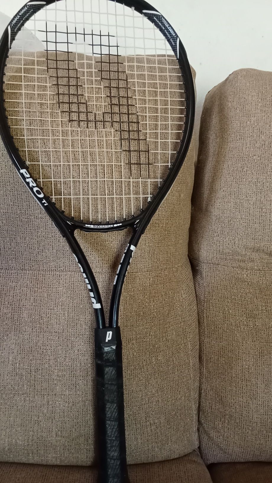 Raquete de tênis Prince Pro Ti Triple Force Stability modelo topo de g