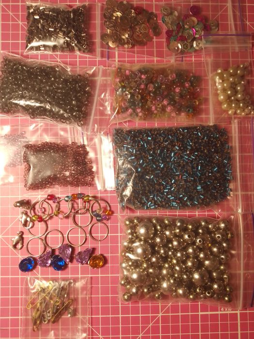 детям для творчества набор синель, бисер, бусины, пайетки, замочки