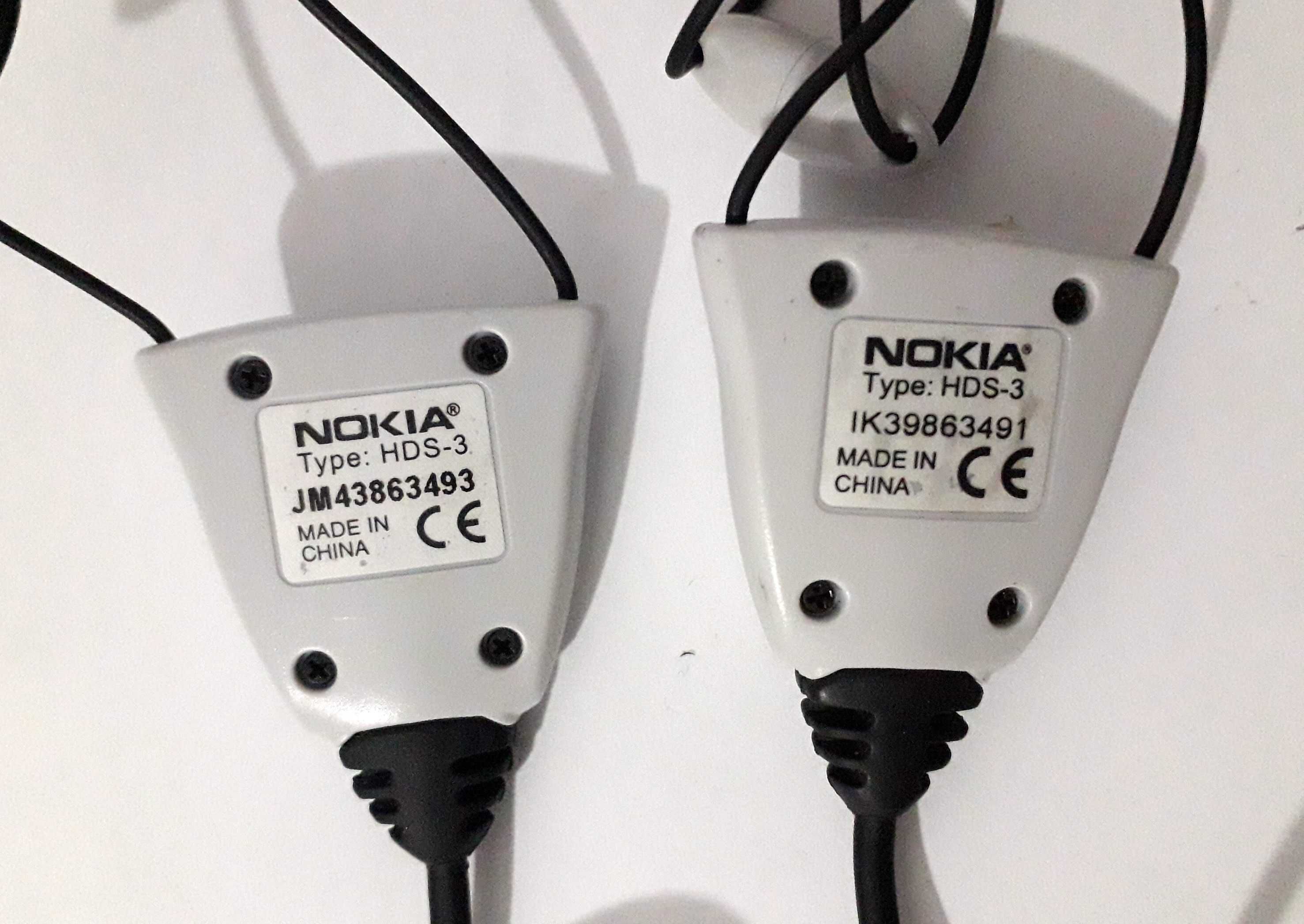 3 Auriculares Nokia Originais Usados: HS-23 e HDS-3