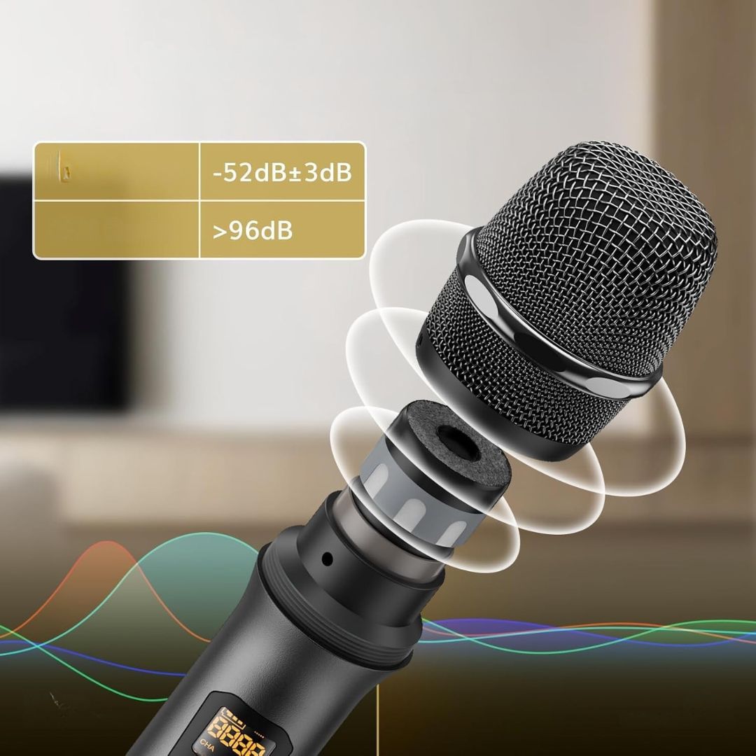 2x Bezprzewodowy Mikrofon UHF Dual z Odbiornikiem USB TONOR TW-630