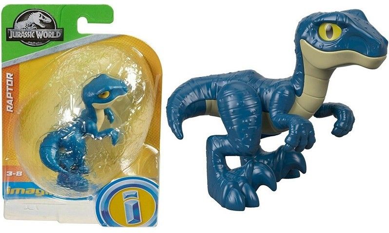 Imaginext Jurassic World Baby Dino Raptor Blue 8cm