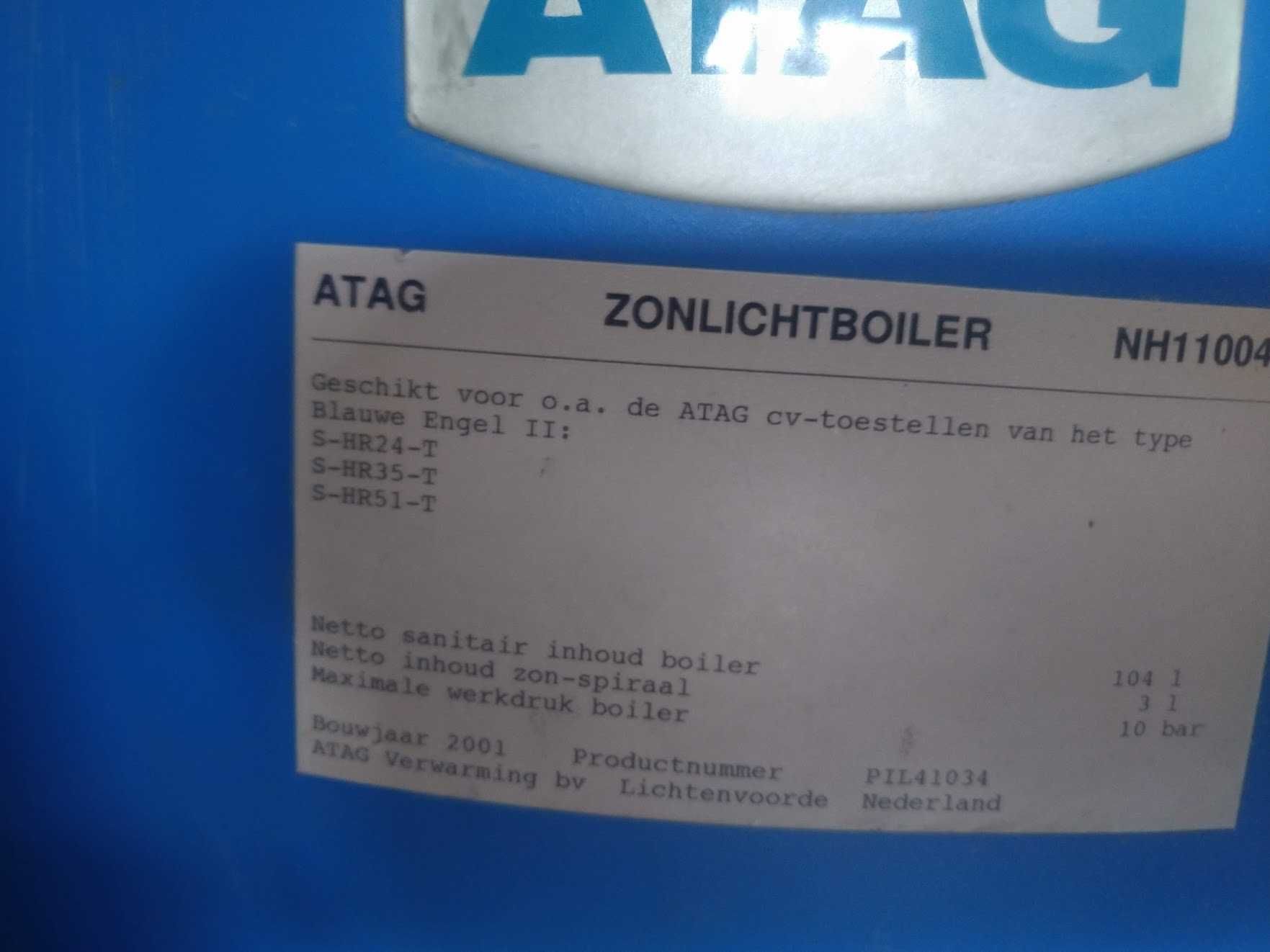 Zasobnik bojler ATAG 104L + ATAG solar delta t controller