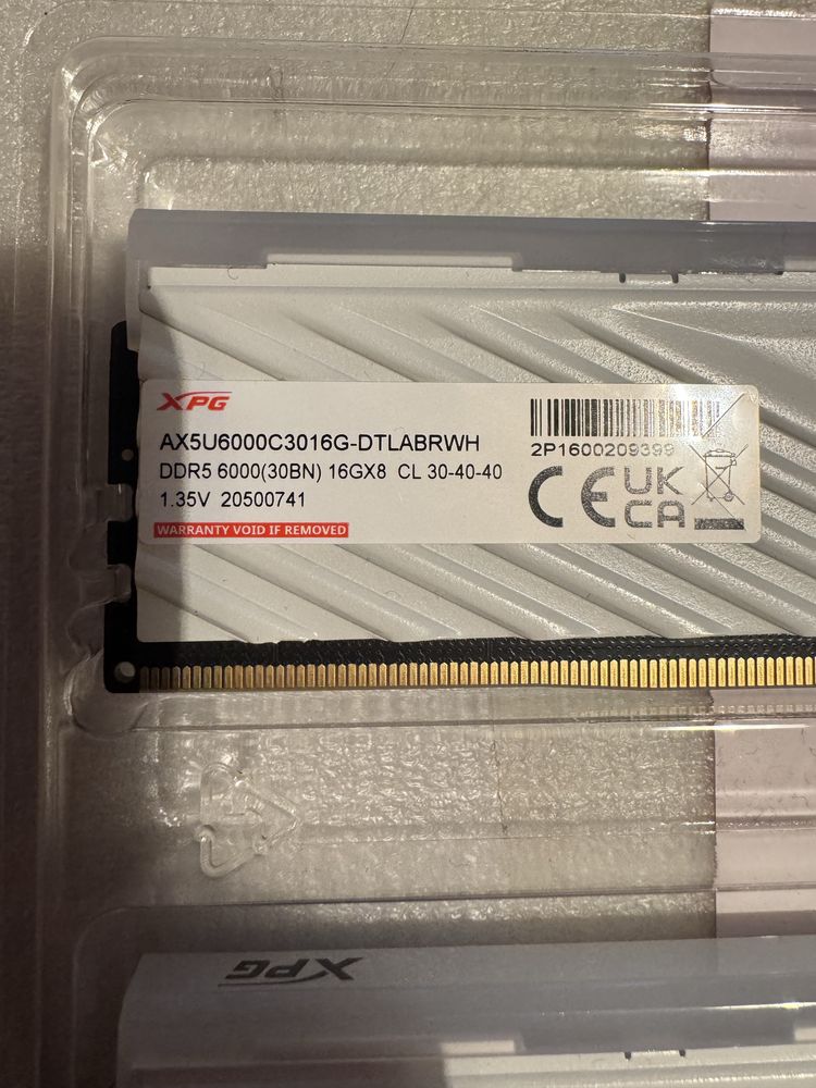 Adata XPG Lancer Blade DDR5 6000mhz 32GB (2x16) CL30 RGB białe