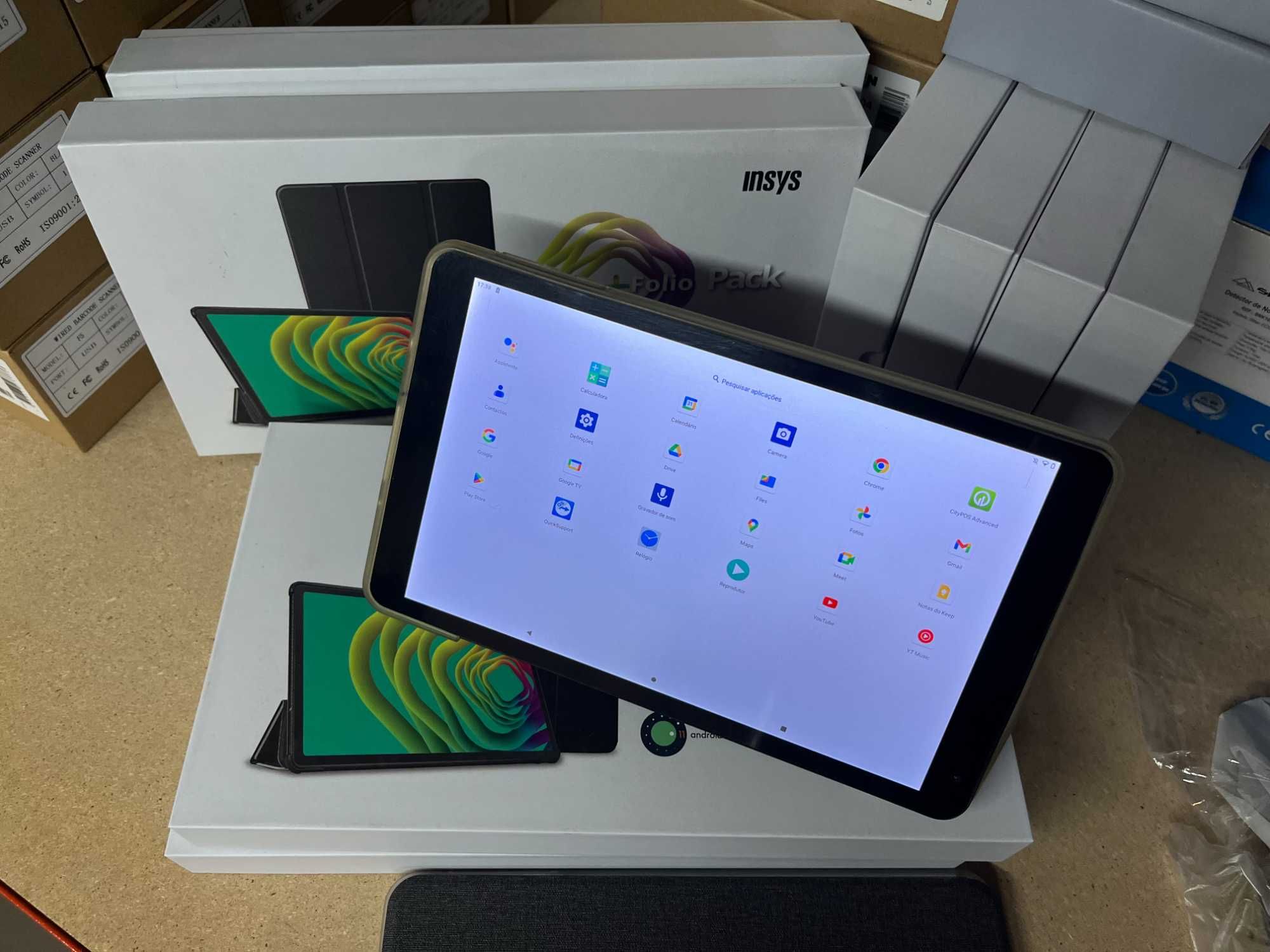 Tablets de 10" Android, com capa (amovível) - Novos e semi-novos