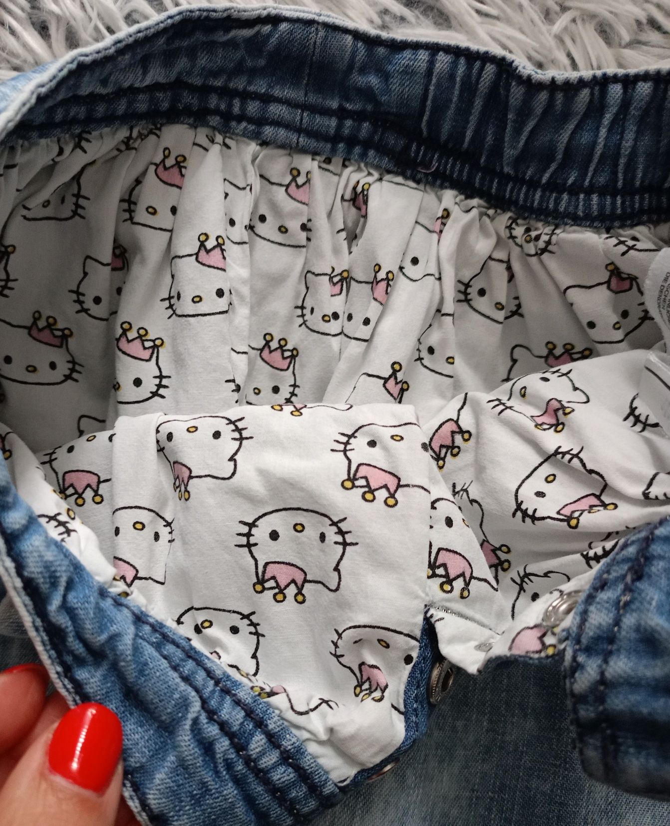 Jeansowa spódniczka Hello Kitty , H&M roz.110