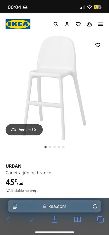 Cadeira alta para criança, IKEA