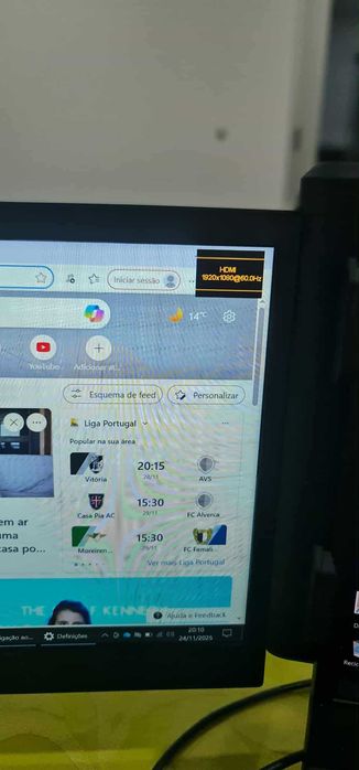 Monitor triplo secundário para portátil 1920x1080 60hz