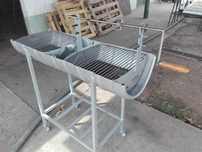 Assador em inox duplo com e sem expeto