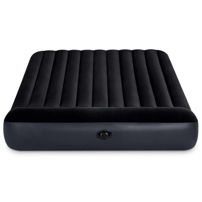 Materac dmuchany Intex 64144 • Dwuosobowy • 203x183x25 • Z zagłówkiem