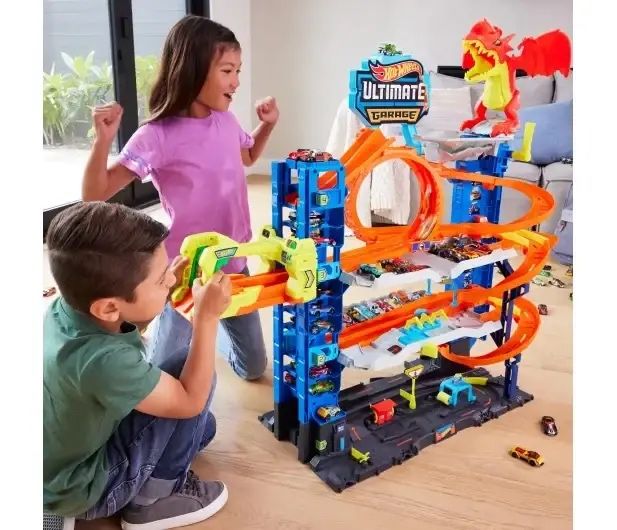 Мега-гараж Hot Wheels City Атака дракона