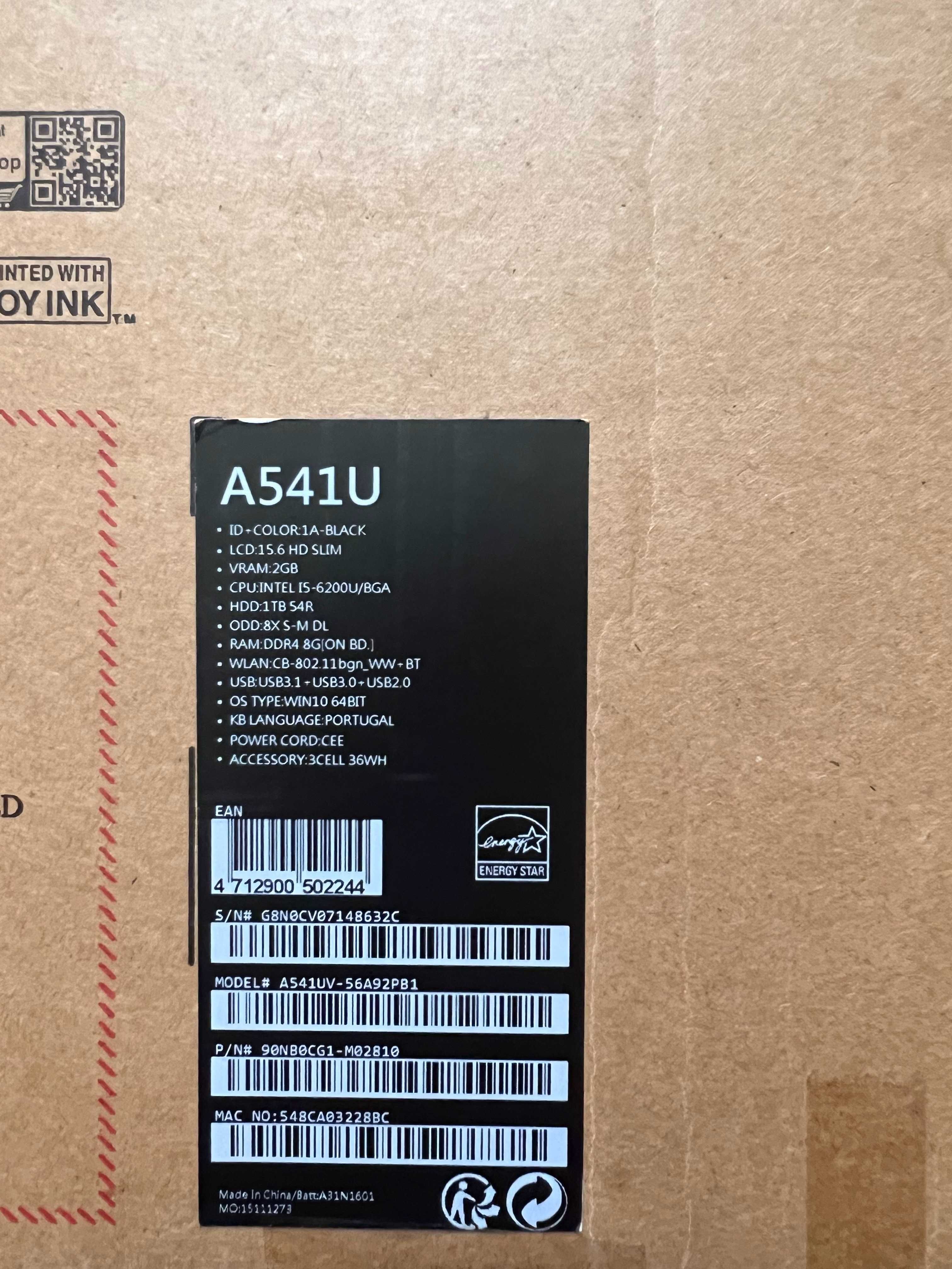Portátil Asus A541U (i5 | 480GB SSD)