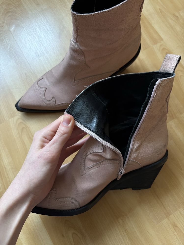 Сапоги казаки туфли margiela mm6