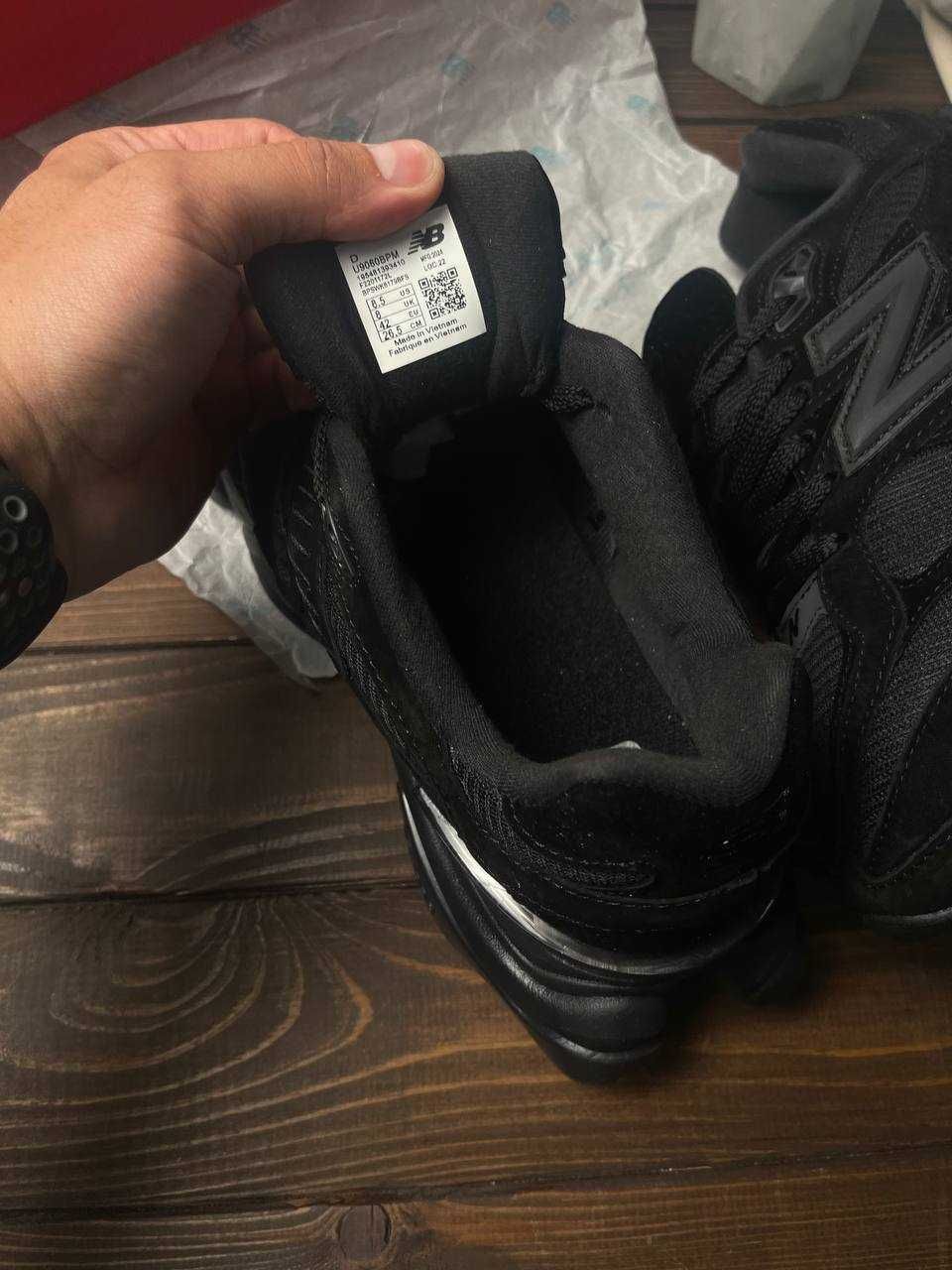 45 (29 см) New Balance 9060 нб Нью беленси нью баланс ретро чорні