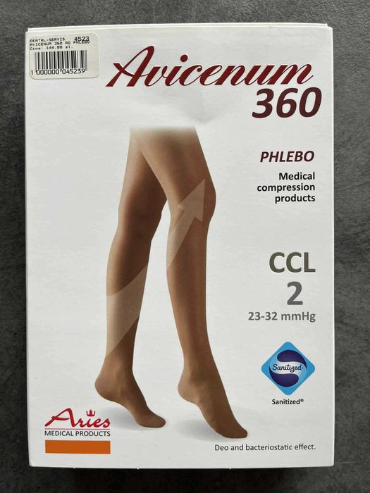 ARIES Avicenum Phlebo 360 pończocha uciskowa CCL2, XL long